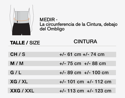 Faja Lumbar Black Line de Neoprene - Body Care