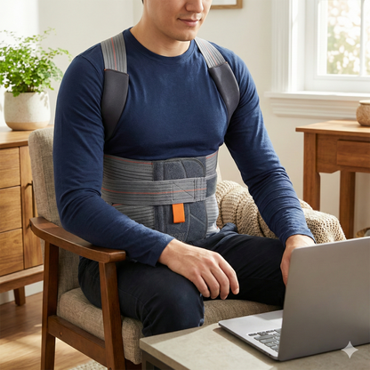 Faja Dorso Lumbar con Espaldera - Soporte y Alivio de Espalda