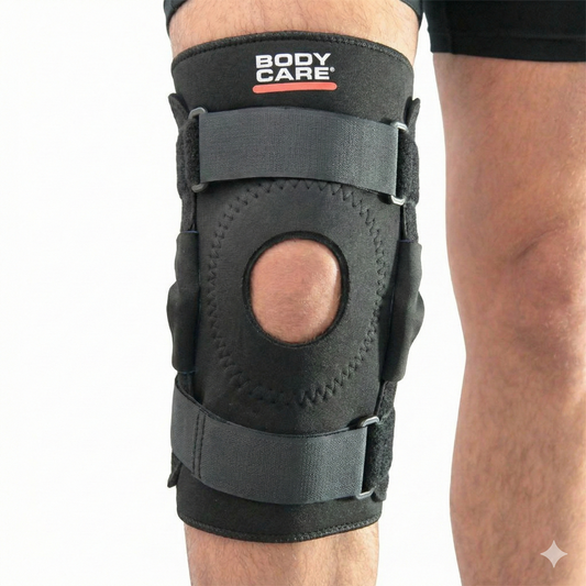 Rodillera Articulada con Velcro Black Line