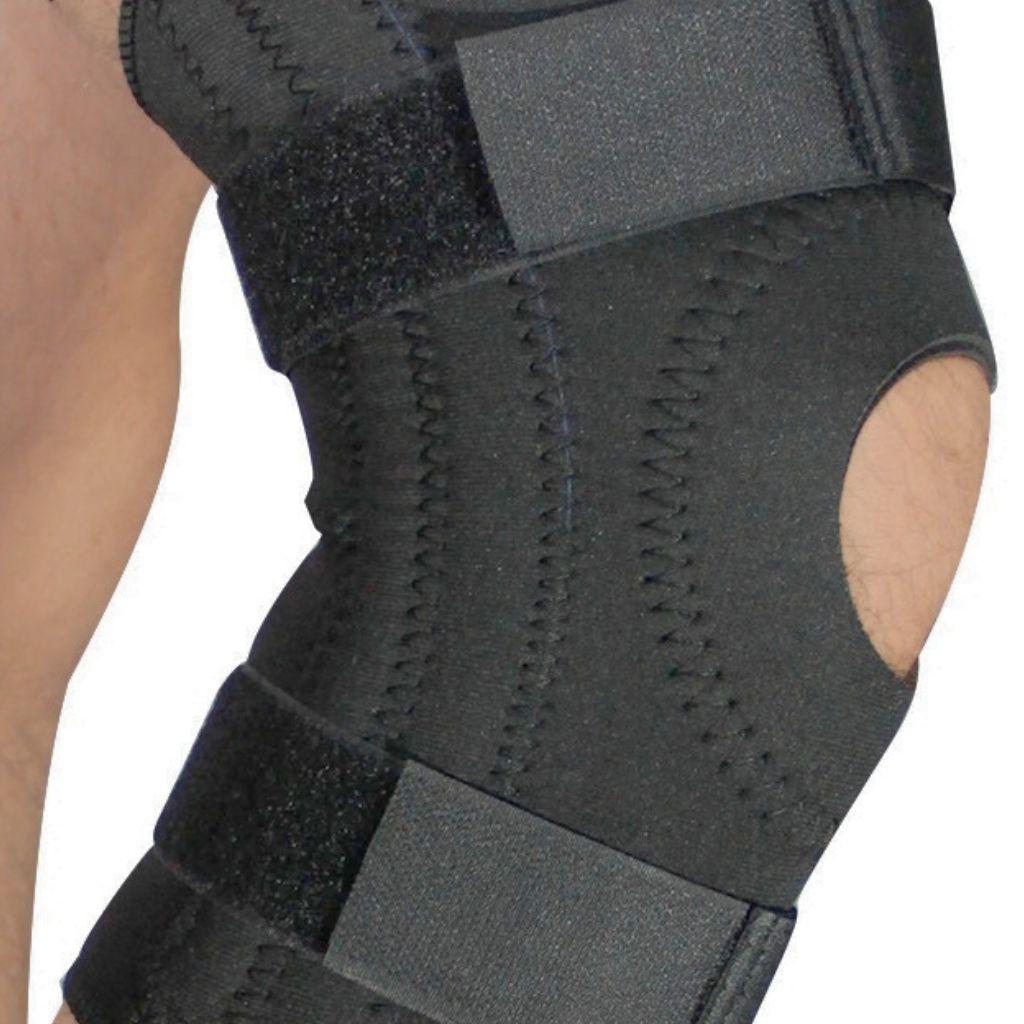 Rodillera Ballenada con Velcro Black Line